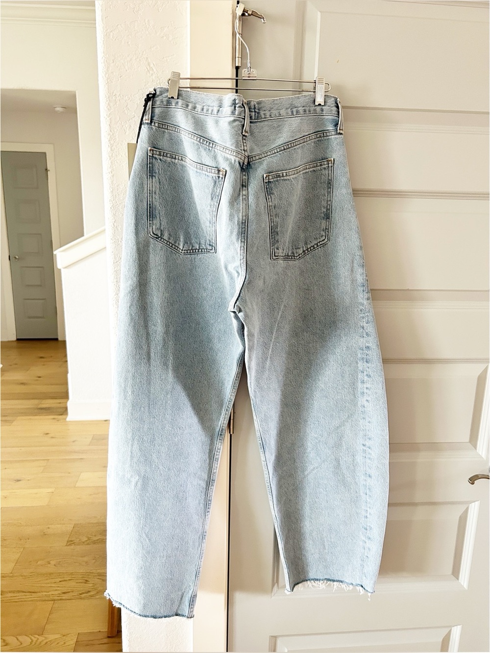 NWT Agolde Luna Pieced Barrel Jeans Void - Picture 5 of 5